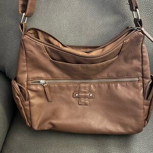 Brown Leather Shoulder Bag